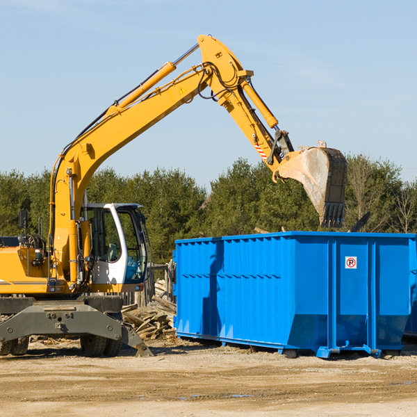 are there any restrictions on where a residential dumpster can be placed in Ewan NJ